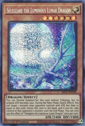 Seleglare the Luminous Lunar Dragon (MP21-EN159) - 2021 Tin of Ancient Battles 1st Edition