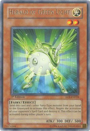 Herald of Green Light (EOJ-EN018) - Enemy of Justice 1st Edition