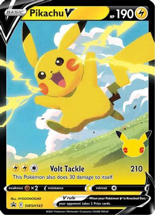 Pikachu V SWSH143/307 - SWSH Black Star Promos Holofoil