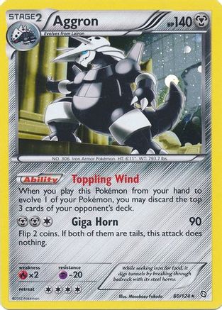 Aggron - 80/124 (Cosmos Holo) - Blister Exclusives Holofoil