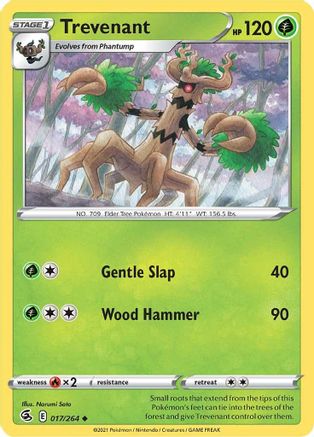 Trevenant 17/264 - SWSH08 Fusion Strike Reverse Holofoil
