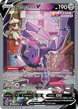 Genesect V 255/264 - Fusion Strike Holofoil