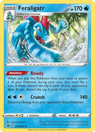 Feraligatr 57/264 - SWSH08 Fusion Strike