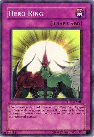 Hero Ring (GX1-EN003) - GX Duel Academy GBA Promo Limited