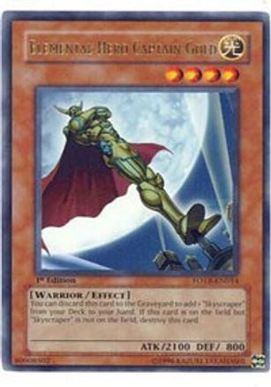 Elemental Hero Captain Gold (FOTB-EN014) - Force of the Breaker Unlimited