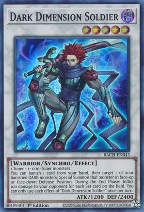 Dark Dimension Soldier (BACH-EN043) - Battle of Chaos 1st Edition