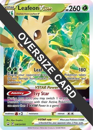 Leafeon VSTAR - SWSH195 - Jumbo Cards Holofoil