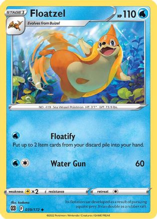 Floatzel 39/172 - SWSH09 Brilliant Stars