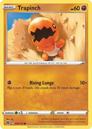 Trapinch 74/172 - SWSH09 Brilliant Stars Reverse Holofoil