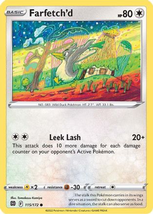 Farfetch'd 115/172 - SWSH09 Brilliant Stars Reverse Holofoil