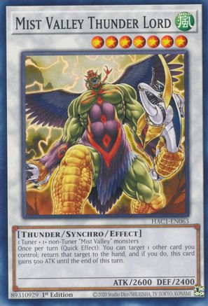 Mist Valley Thunder Lord (HAC1-EN063) - Hidden Arsenal: Chapter 1 1st Edition