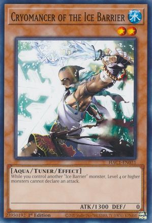 Cryomancer of the Ice Barrier (HAC1-EN031) - Hidden Arsenal: Chapter 1 1st Edition