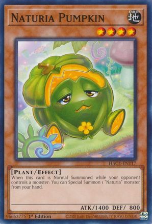 Naturia Pumpkin (HAC1-EN117) - Hidden Arsenal: Chapter 1 1st Edition