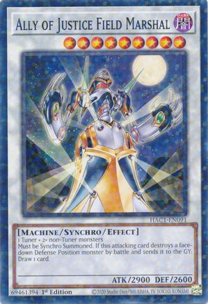 Ally of Justice Field Marshal (Duel Terminal) (HAC1-EN091) - Hidden Arsenal: Chapter 1 1st Edition