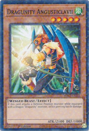 Dragunity Angusticlavii (Duel Terminal) (HAC1-EN161) - Hidden Arsenal: Chapter 1 1st Edition