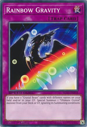 Rainbow Gravity (SGX1-ENF18) - Speed Duel GX: Duel Academy Box 1st Edition