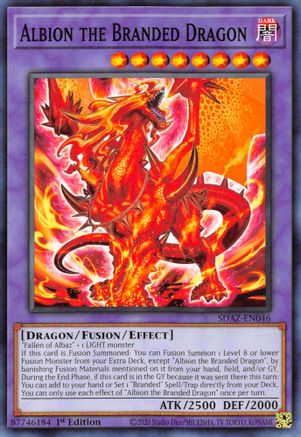 Albion the Branded Dragon (SDAZ-EN046) - Structure Deck: Albaz Strike 1st Edition