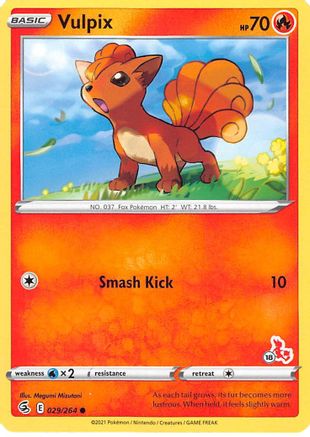 Vulpix - 029/264 (#18 Cinderace Stamped) - Battle Academy 2022