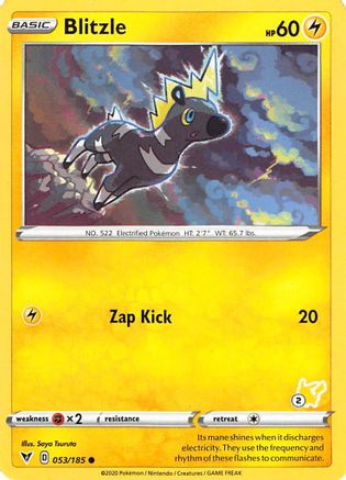 Blitzle - 053/185 (#2 Pikachu Stamped) - Battle Academy 2022