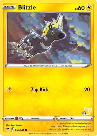 Blitzle - 053/185 (#55 Pikachu Stamped) - Battle Academy 2022