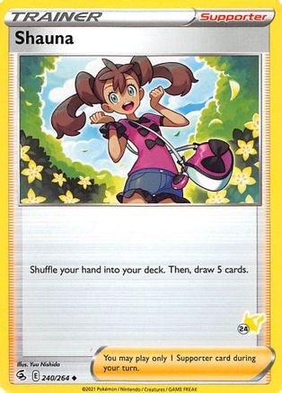 Shauna - 240/264 (#24 Pikachu Stamped) - Battle Academy 2022