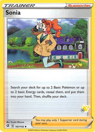 Sonia - 167/192 (#51 Pikachu Stamped) - Battle Academy 2022