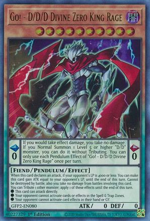 Go! - D/D/D Divine Zero King Rage (GFP2-EN080) - Ghosts From the Past: The 2nd Haunting 1st Edition