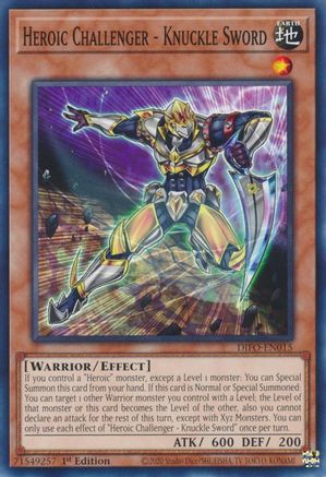 Heroic Challenger - Knuckle Sword (DIFO-EN015) - Dimension Force 1st Edition