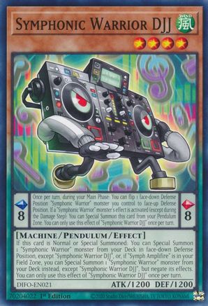 Symphonic Warrior DJJ (DIFO-EN021) - Dimension Force 1st Edition