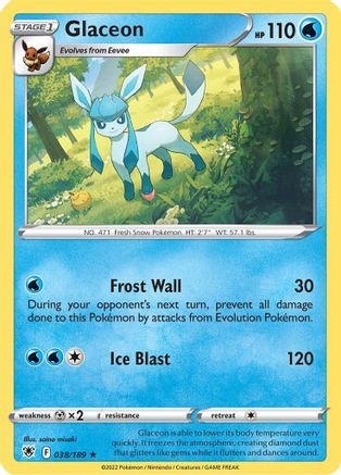 Glaceon 38/189 - SWSH10 Astral Radiance Reverse Holofoil