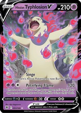 Hisuian Typhlosion V 53/189 - SWSH10 Astral Radiance Holofoil