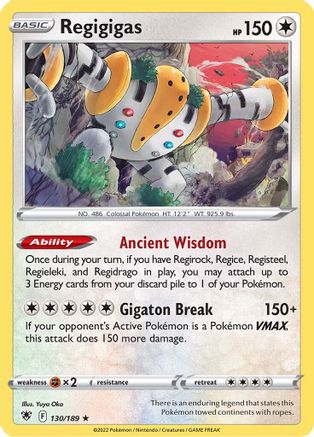 Regigigas 130/189 - SWSH10 Astral Radiance