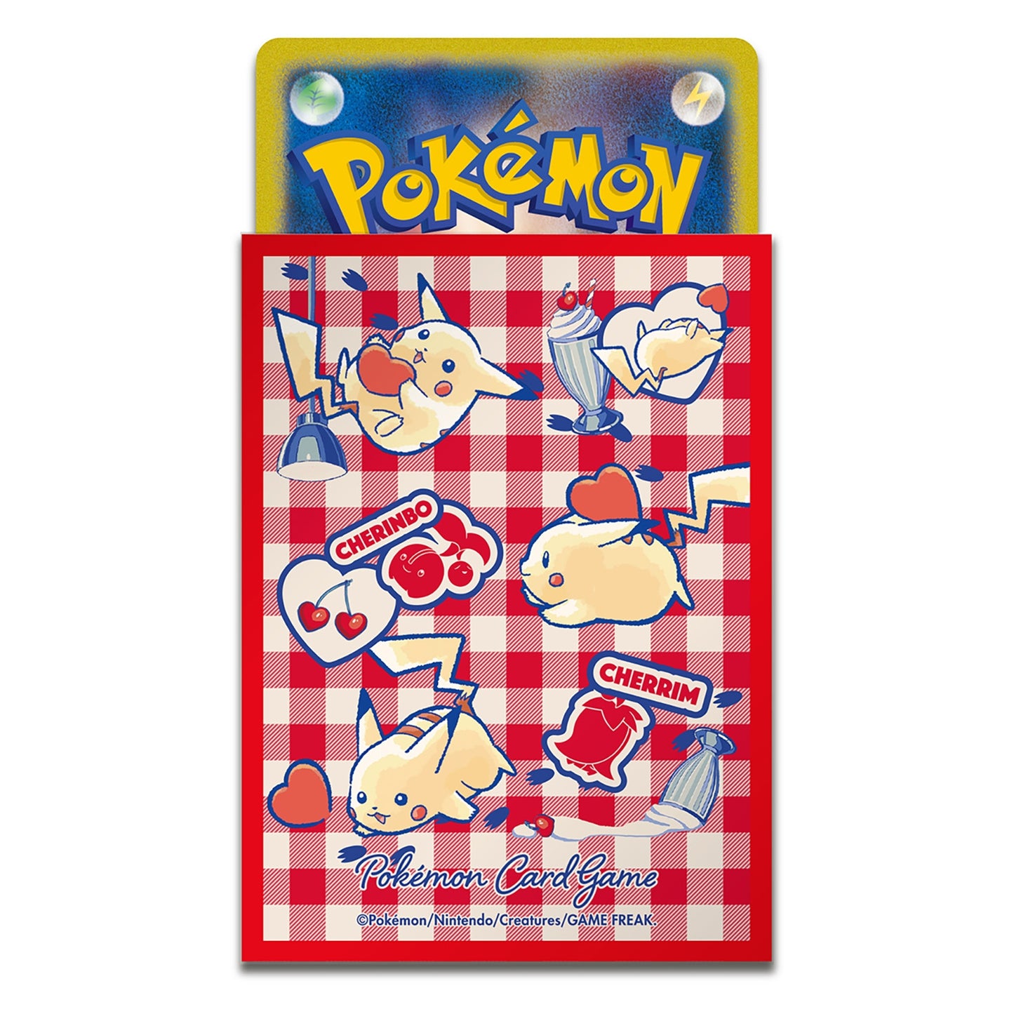 Pokémon Center Japan Official Sleeves: Pikachu Hearts Sleeves (Red)