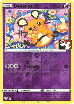 Dedenne - 78/189 (Pokemon League) [Thank You] - League & Championship Cards Reverse Holofoil