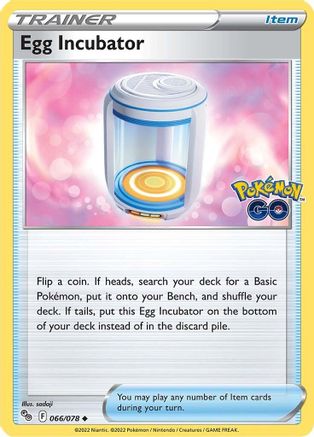 Egg Incubator 66/78 - Pokemon GO Reverse Holofoil