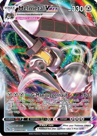 Melmetal VMAX 48/78 - Pokemon GO Holofoil