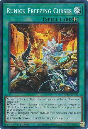 Runick Freezing Curses (TAMA-EN033) - Tactical Masters 1st Edition
