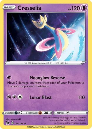 Cresselia 74/196 - SWSH11 Lost Origin Reverse Holofoil