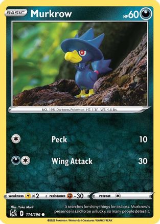 Murkrow 114/196 - Lost Origin