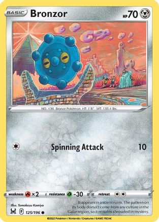 Bronzor 125/196 - SWSH11 Lost Origin