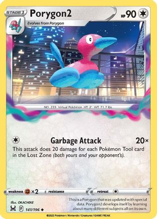 Porygon2 141/196 - Lost Origin Reverse Holofoil