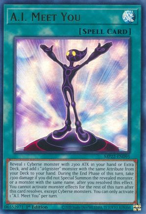 A.I. Meet You (MP22-EN095) - 2022 Tin of the Pharaoh's Gods 1st Edition