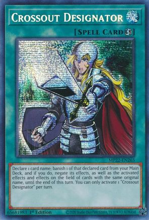 Crossout Designator (MP22-EN265) - 2022 Tin of the Pharaoh's Gods 1st Edition