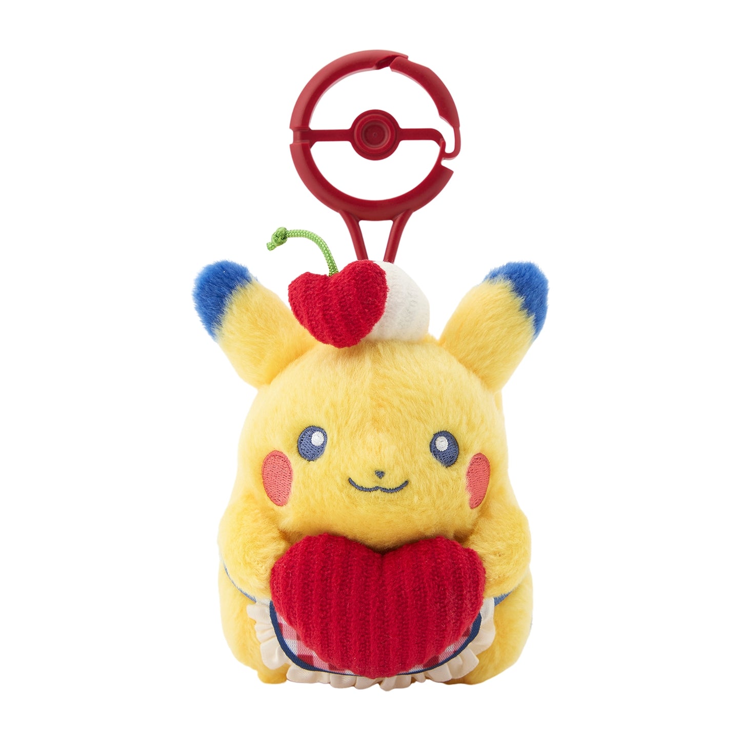 Pokemon Center Japan Pikachu Dinner Plush Keychain (Heart)