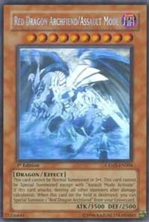 Red Dragon Archfiend/Assault Mode (Ghost Rare) (CRMS-EN004) - Crimson Crisis 1st Edition