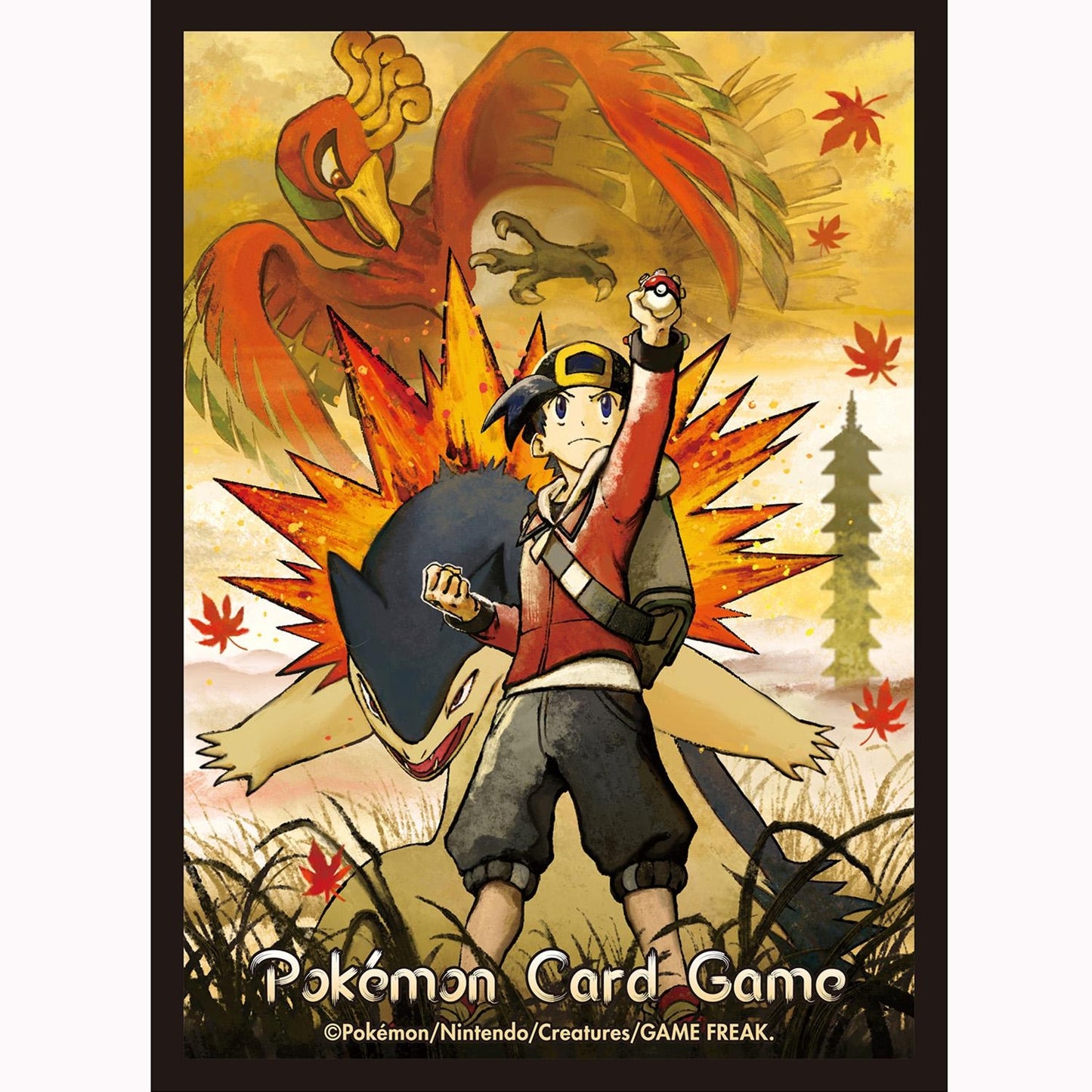 Pokémon Center Japan Official Sleeves: Ethan and Typhlosion Sleeves