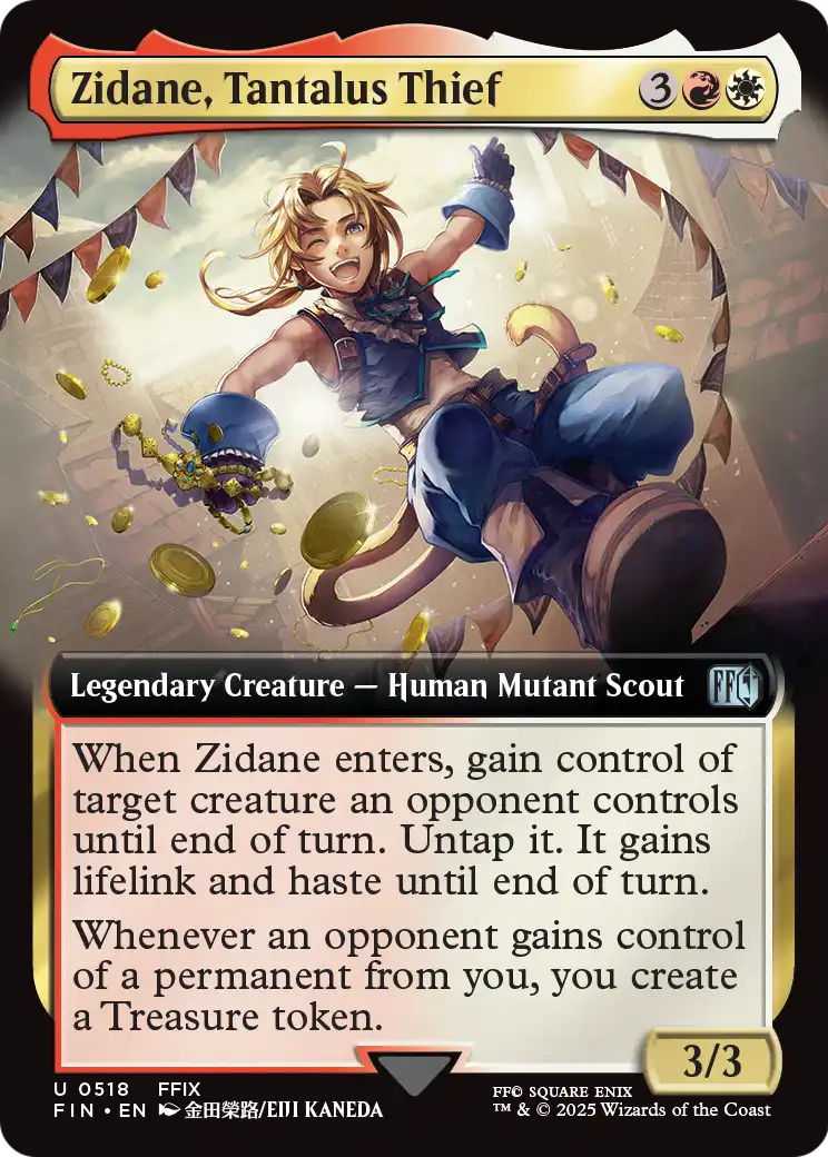 Zidane, Tantalus Thief (Extended Art) (FIN-518) [FINAL FANTASY] Foil