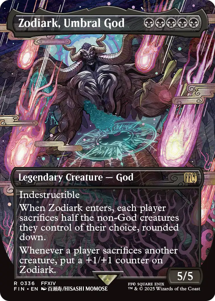 Zodiark, Umbral God (Borderless) (FIN-336) [FINAL FANTASY] Foil