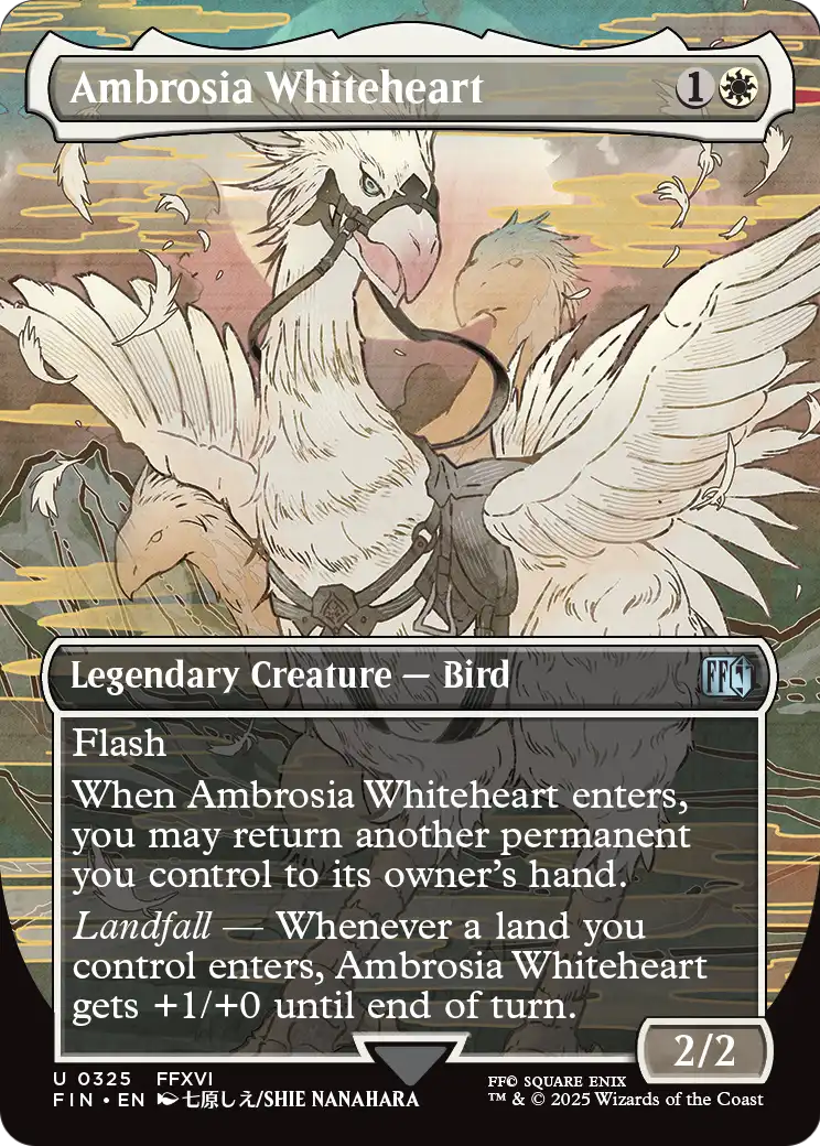 Ambrosia Whiteheart (Borderless) (FIN-325) [FINAL FANTASY] Foil