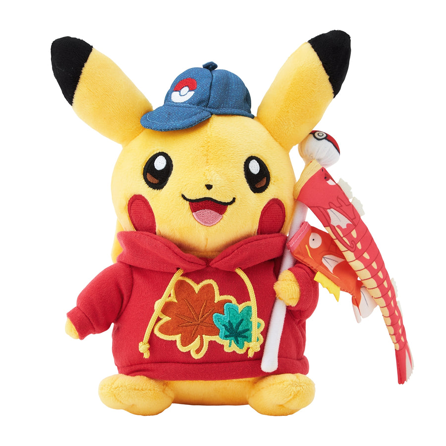 Pokemon Center Pikachu and Pokemon flag plush (Pokémon Center Japan)